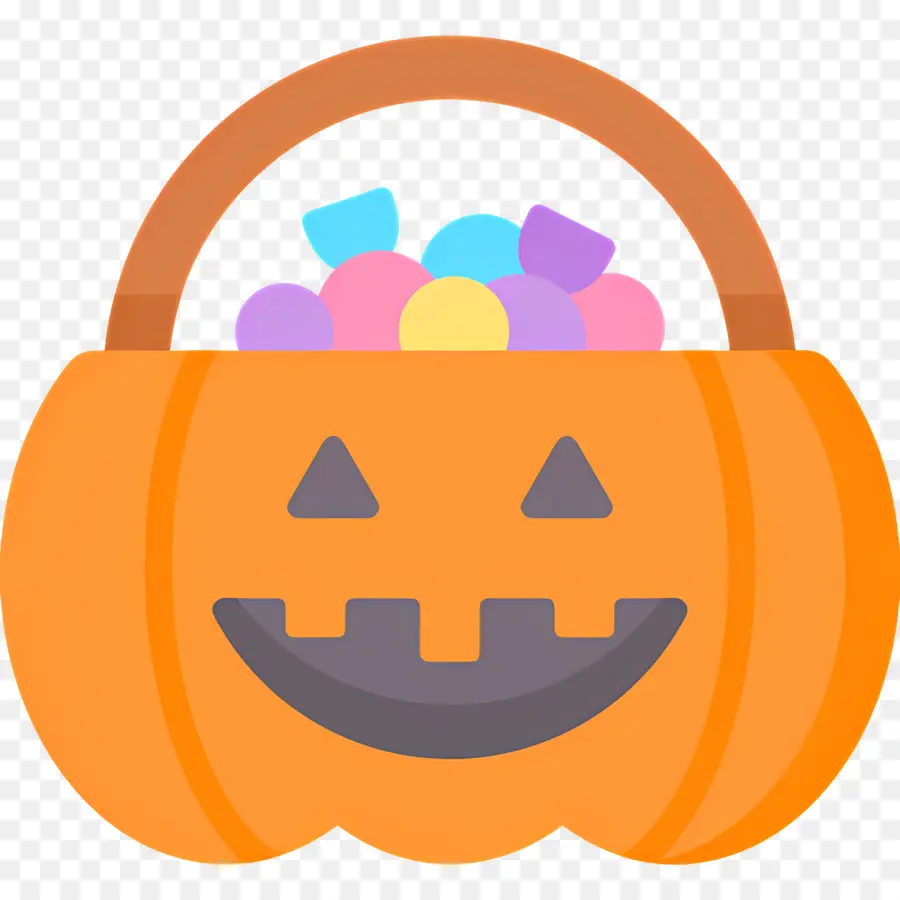 Citrouille D'halloween，Panier De Citrouilles PNG