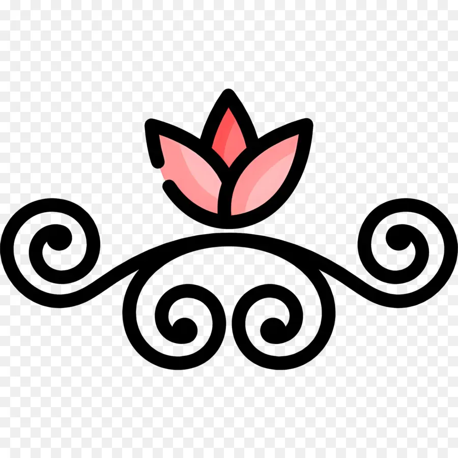 Ligne De Fleurs，Fleur Rose PNG