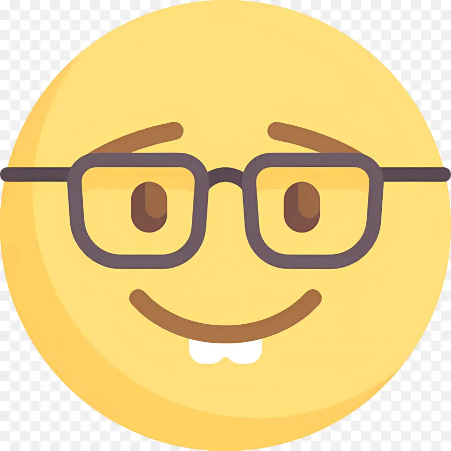 Emoji Nerd，Affronter PNG