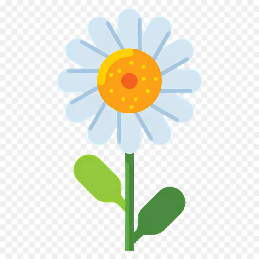 Fleur De Marguerite，Fleur Bleue PNG