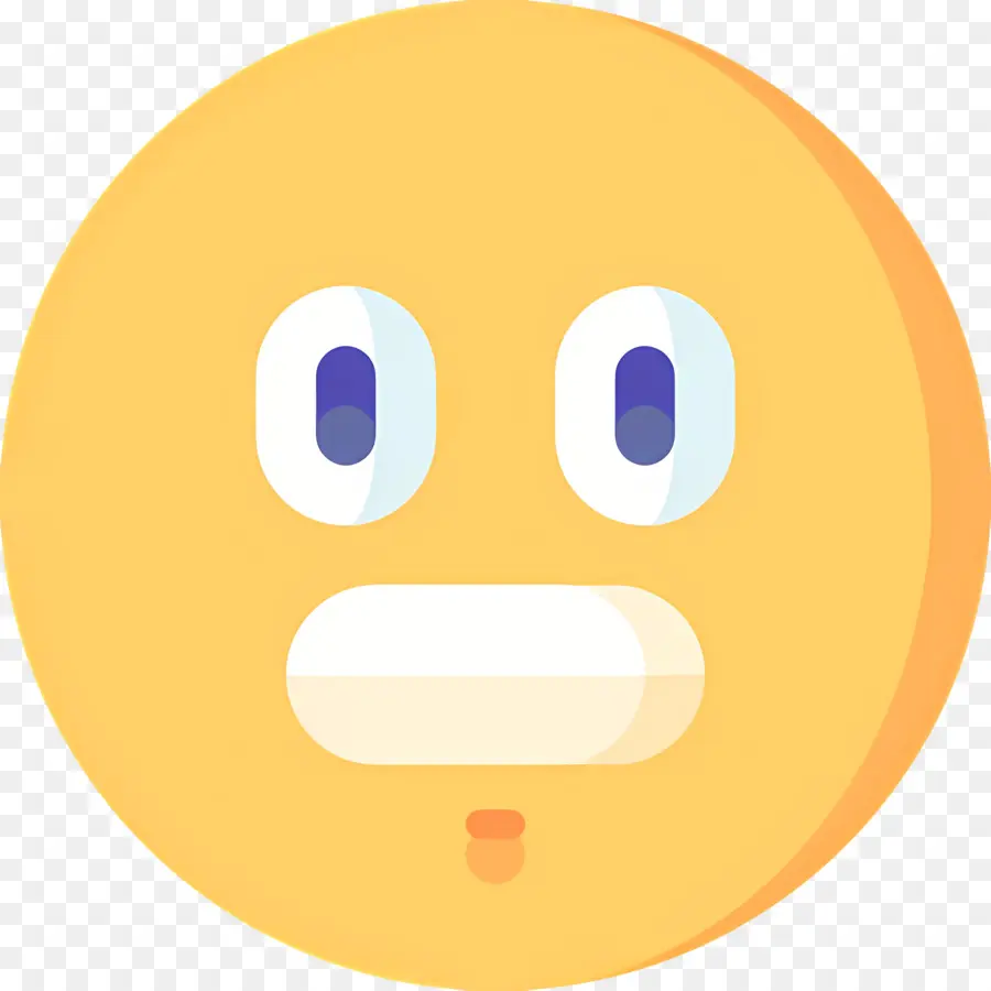 Emoji Visage Grimaçant，Emoji Surpris PNG