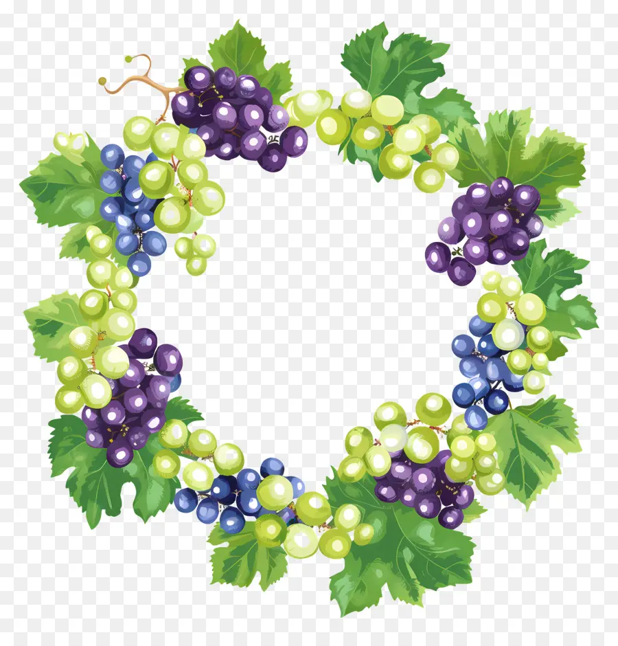 Couronne De Raisin，Raisins PNG