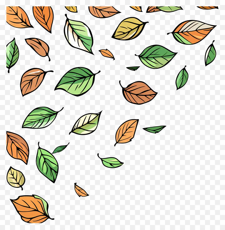 Feuilles D'automne Qui Tombent，Feuilles Qui Tombent PNG