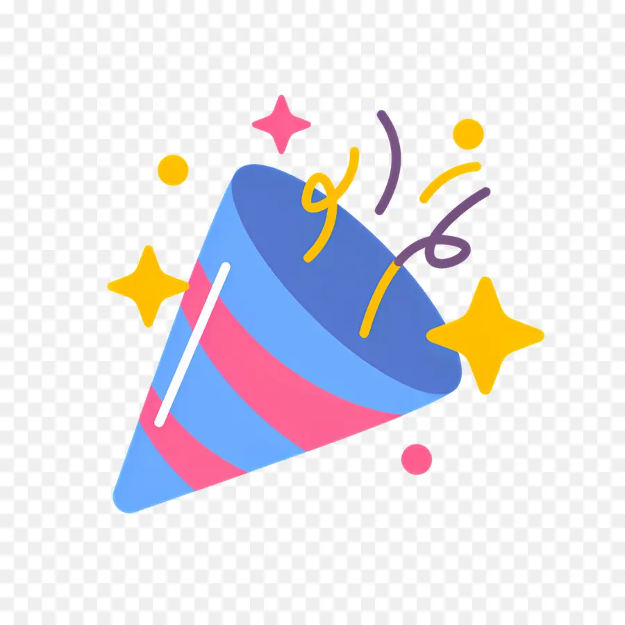 Emoji De Confettis，Fête Popper PNG