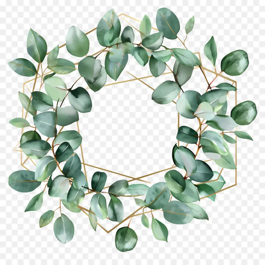 Couronne D'eucalyptus，Couronne Verte PNG