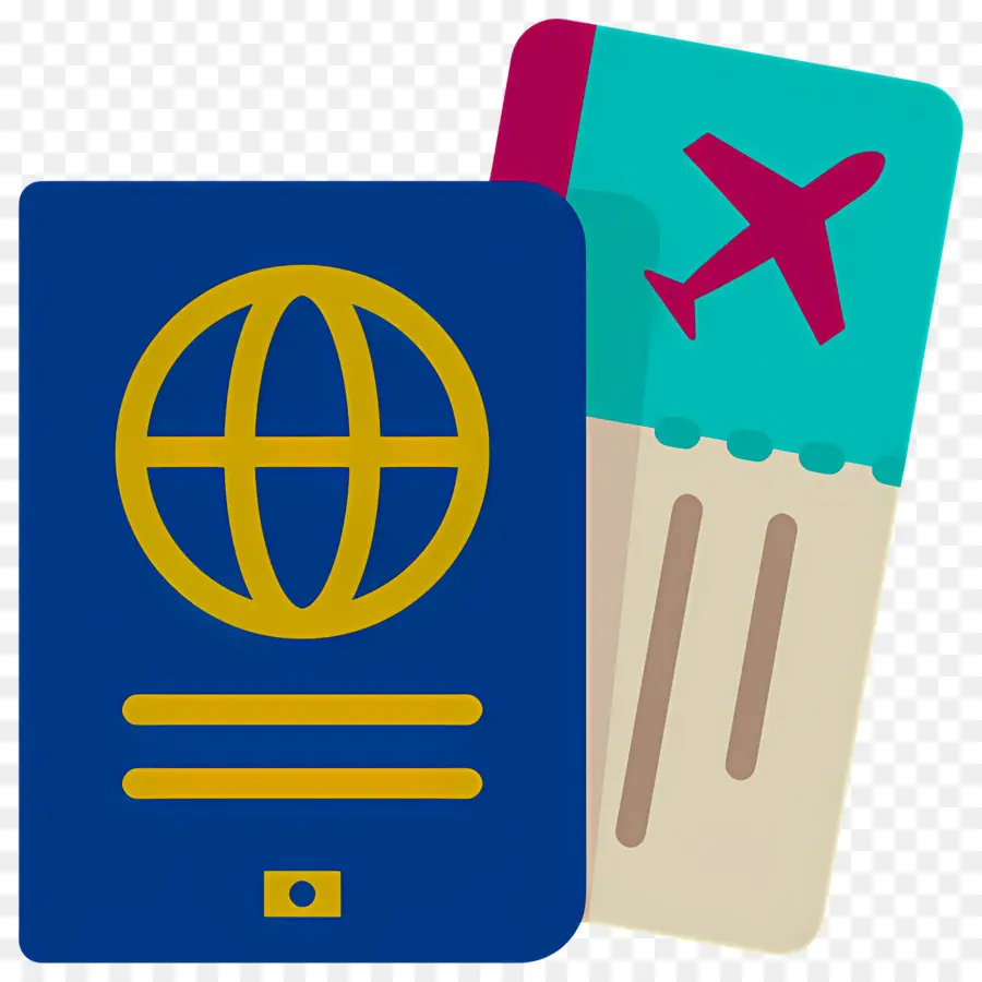 Billet De Passeport，Passeport Et Billet PNG