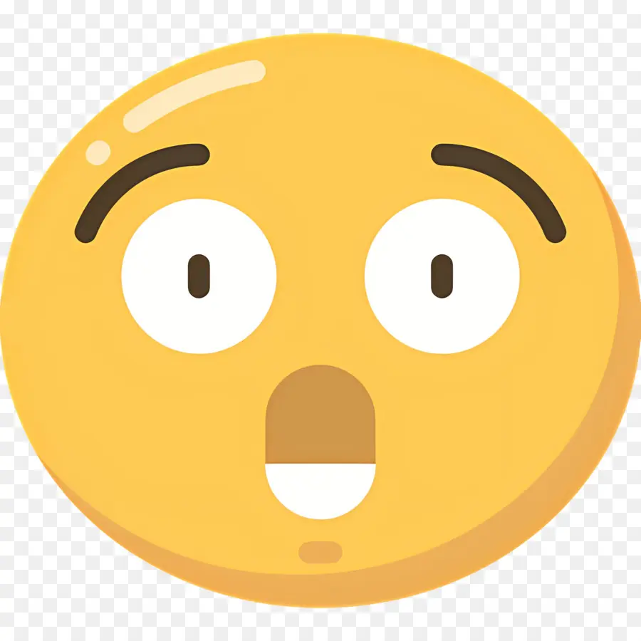 Emoji Choqué，Emoji Surpris PNG