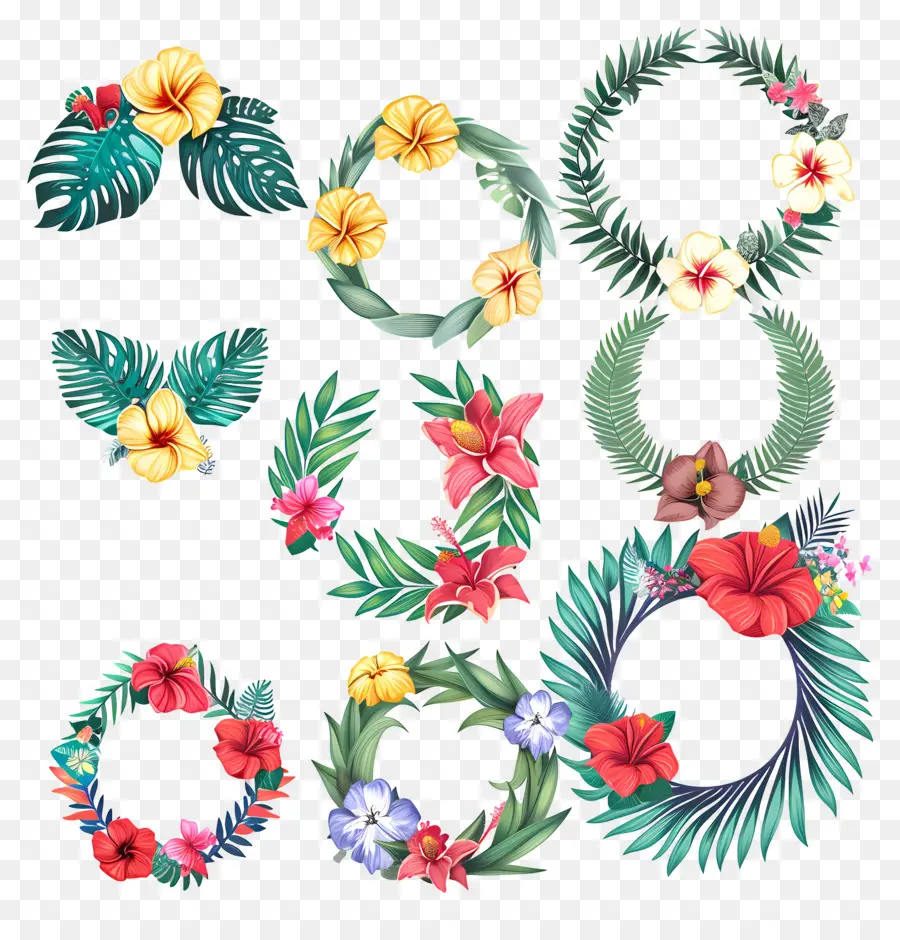 Couronne D'été，Couronnes Florales PNG