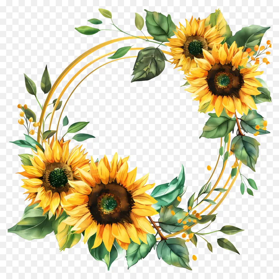 Couronne De Tournesol，Couronne PNG