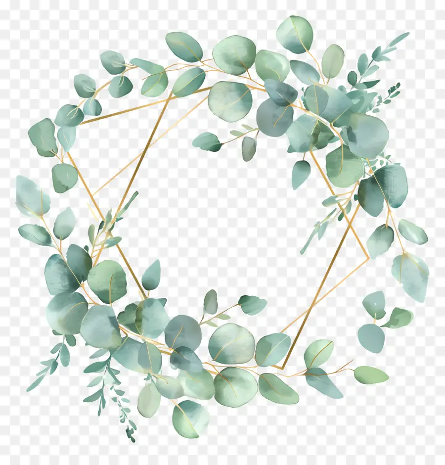 Couronne D'eucalyptus，Couronne Verte PNG