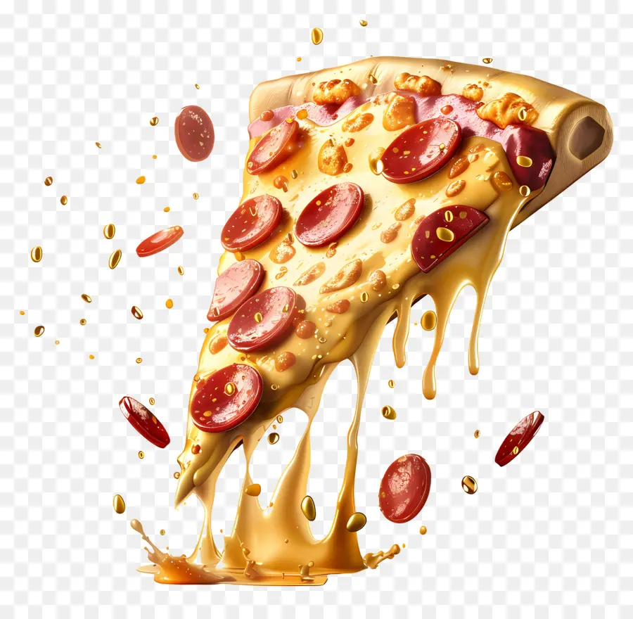 Pizzas 3d，Tranche De Pizza PNG