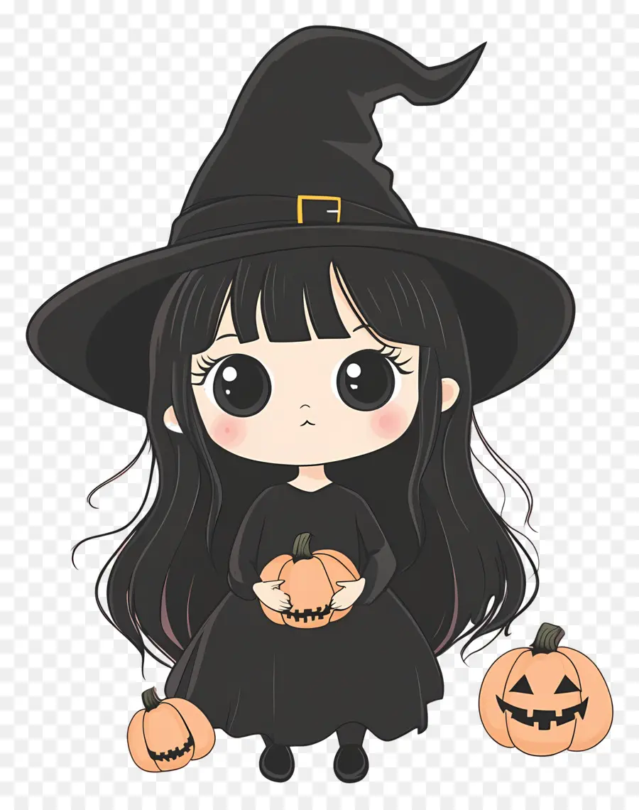 Sorcière D'halloween，Jolie Sorcière PNG