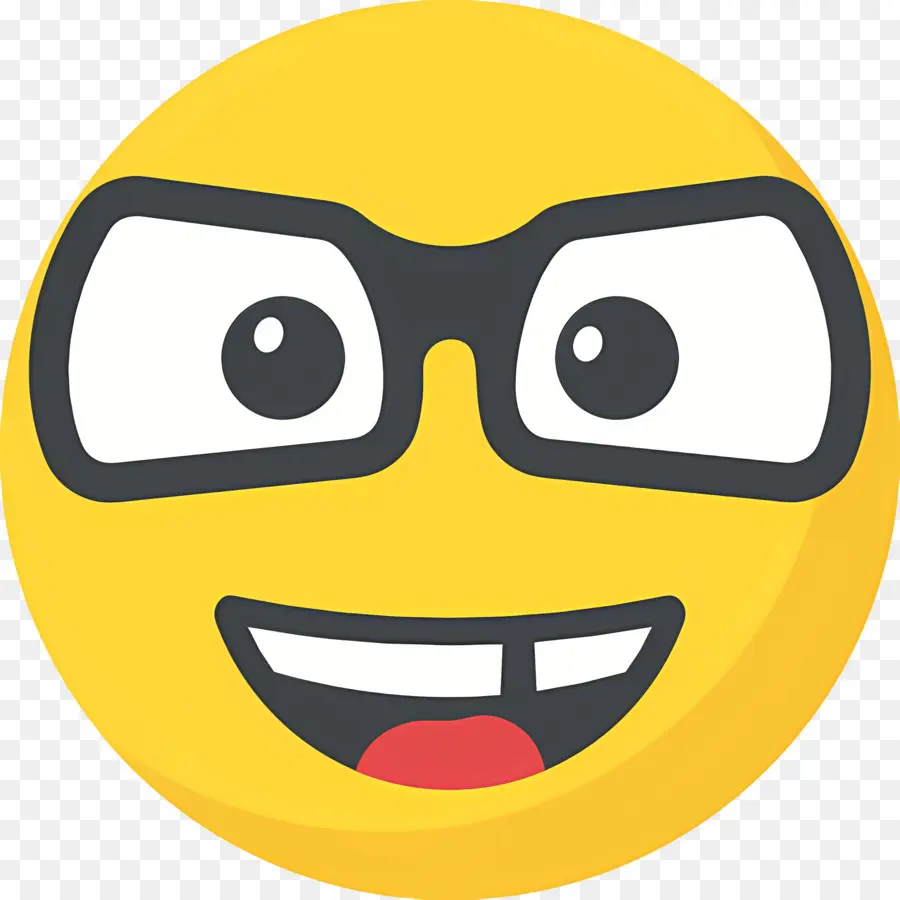 Emoji Nerd，Affronter PNG