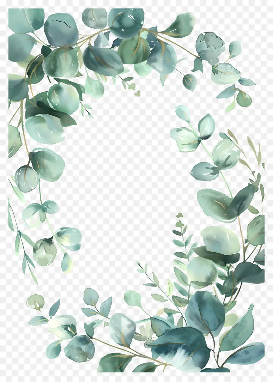 Couronne D'eucalyptus，Couronne Verte PNG