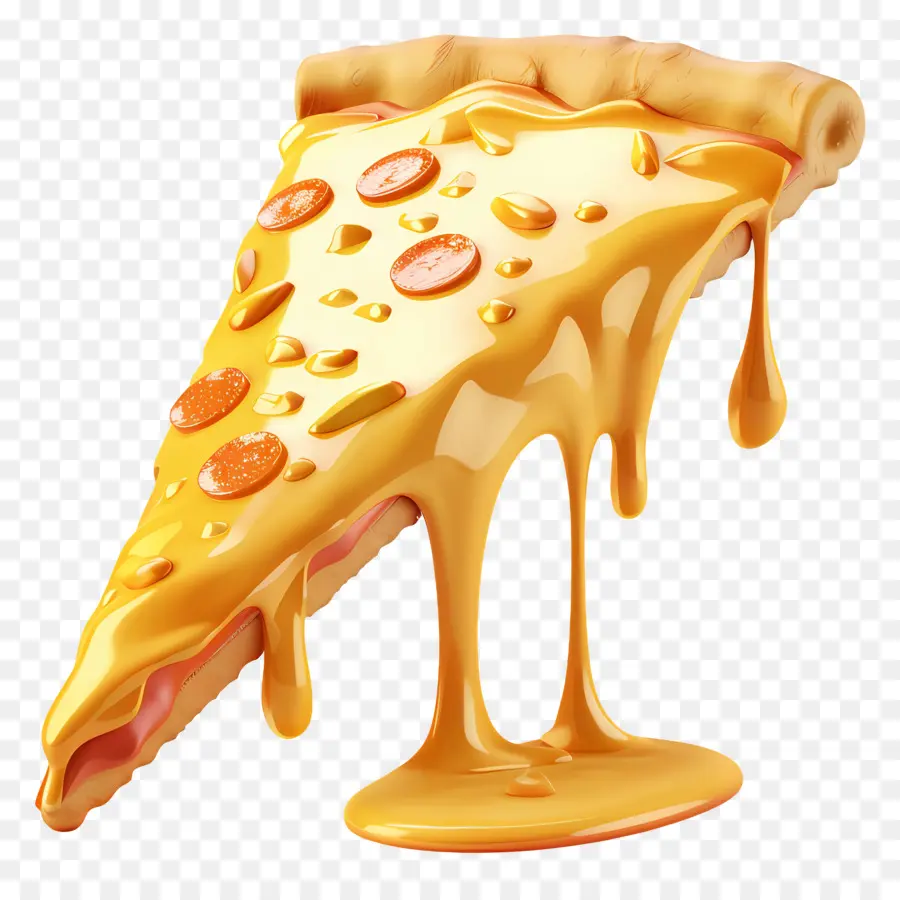 Pizzas 3d，Tranche De Pizza Au Fromage PNG