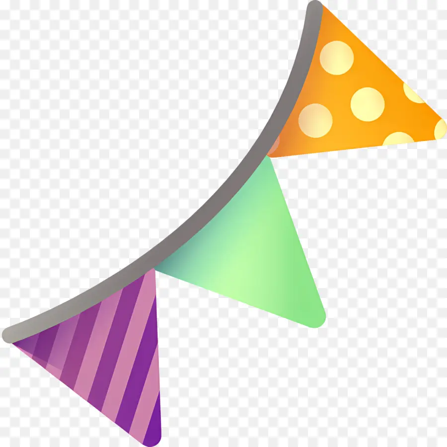 Drapeau D'anniversaire，Bruant Coloré PNG