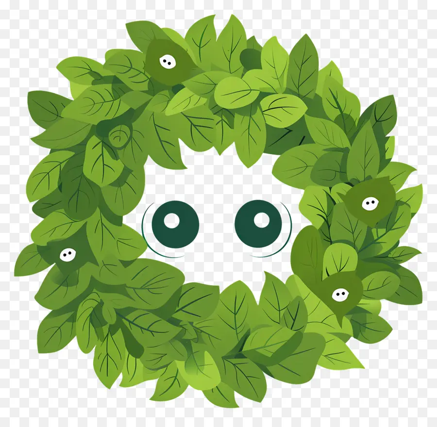 Couronne Verte，Couronne De Feuilles PNG