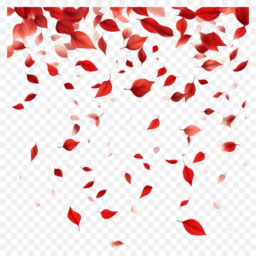 Feuilles Qui Tombent，Feuilles Rouges PNG