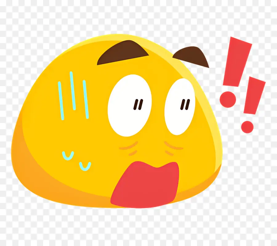 Emoji Choqué，Emoji Surpris PNG