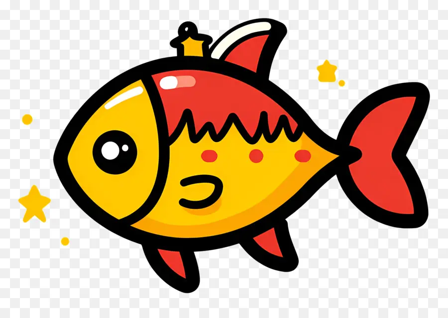 Poisson De Noël，Poisson De Dessin Animé PNG