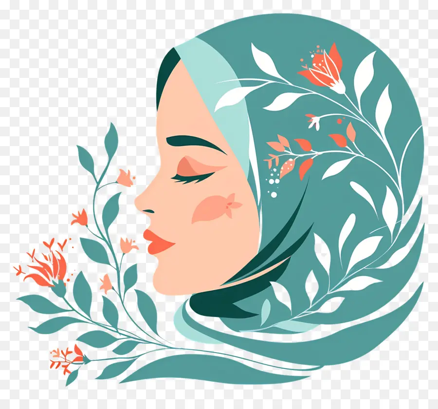 Institut De Beauté，Hijab Fleuri PNG