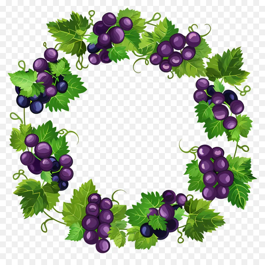 Couronne De Raisin，Raisins PNG