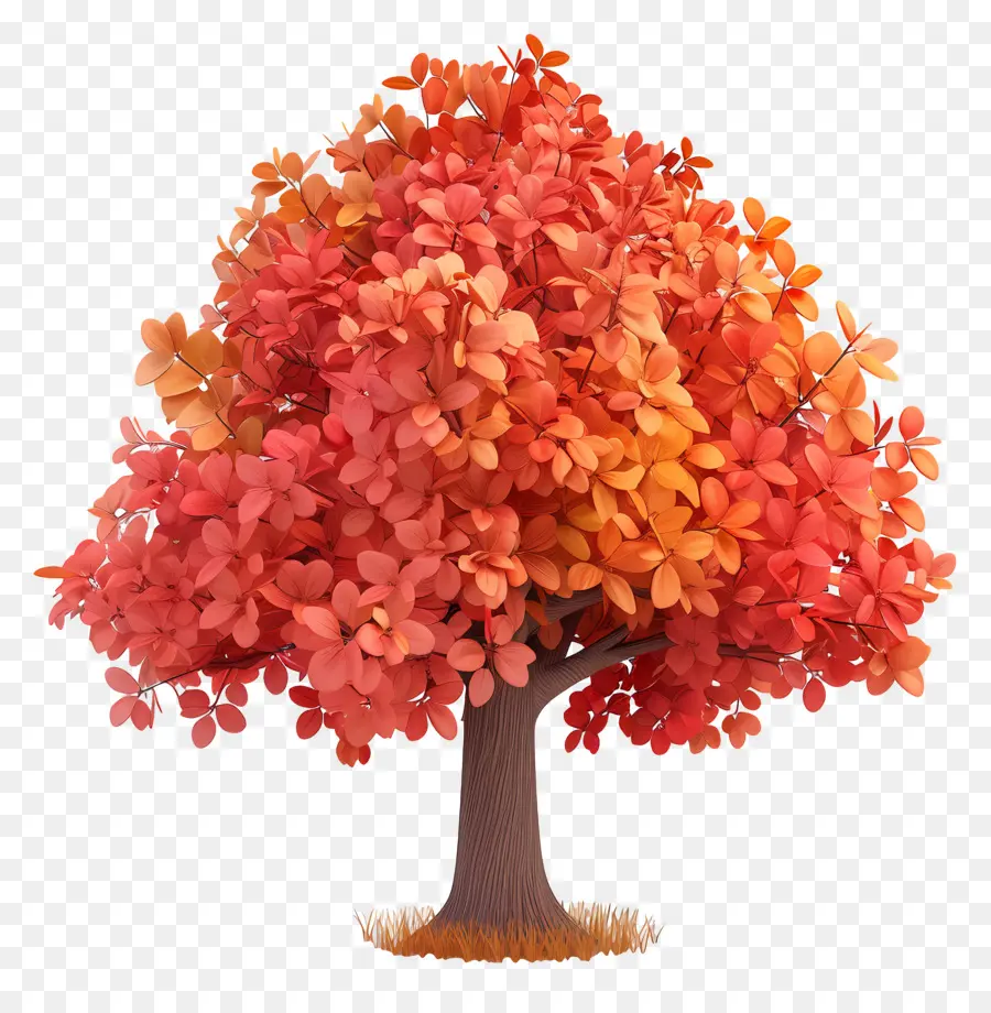 Arbre 3d，Arbre D'automne PNG