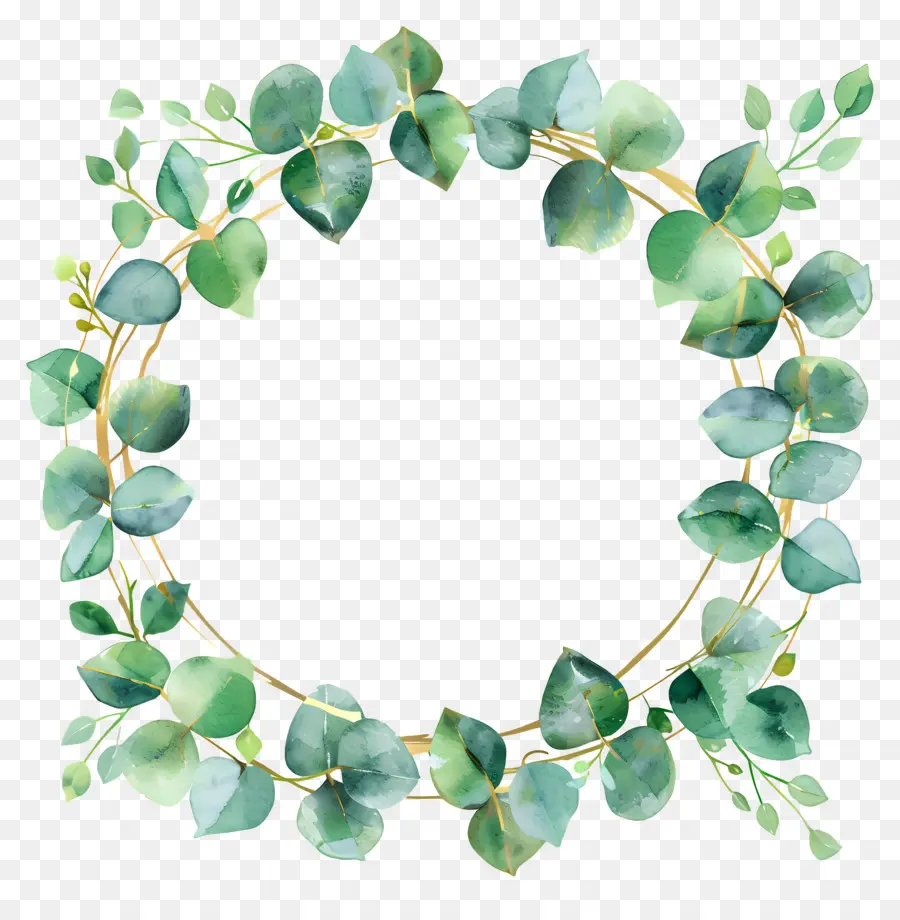 Couronne D'eucalyptus，Couronne Verte PNG