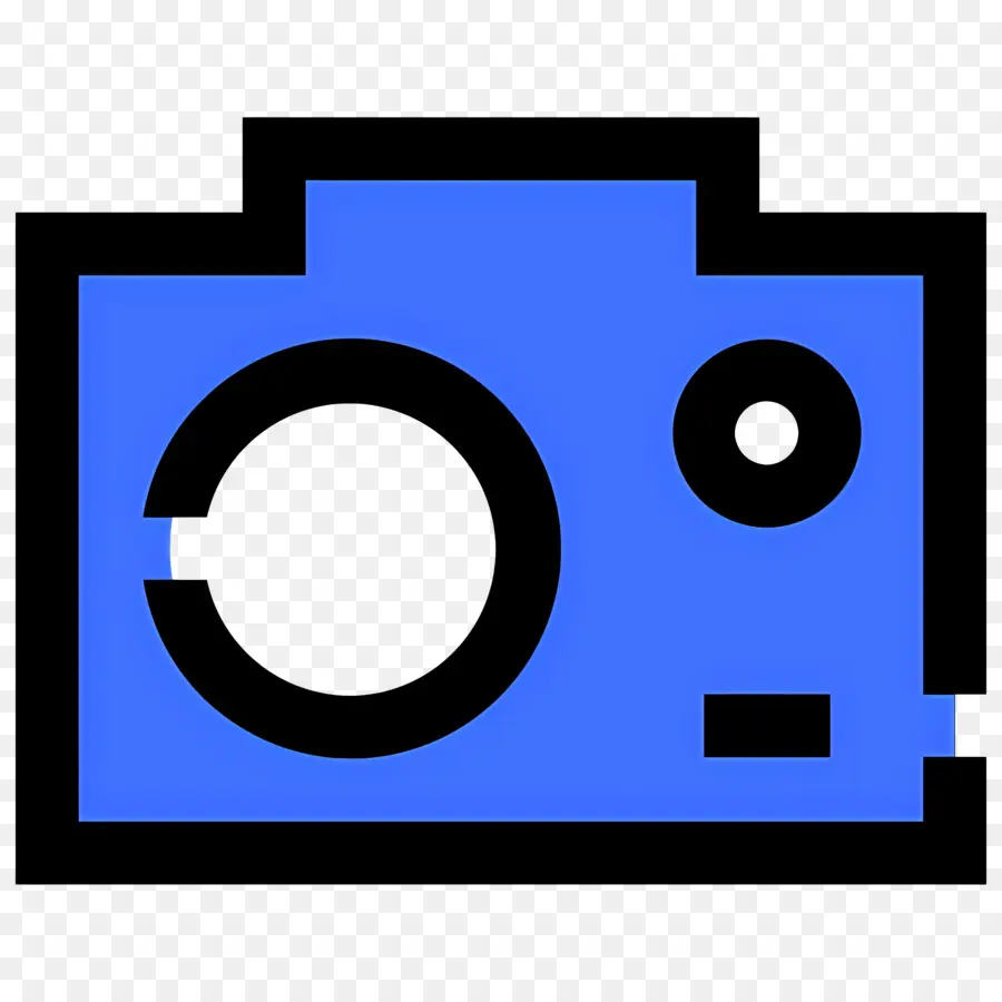 Logo De L'appareil Photo，Icône De Caméra Bleue PNG