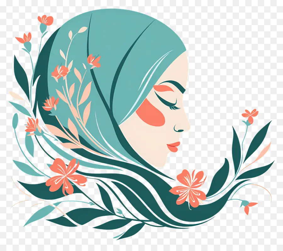 Institut De Beauté，Hijab Fleuri PNG