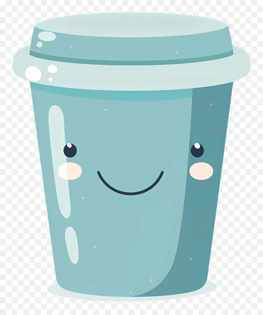 Café Kawaii，Coupe Souriante PNG