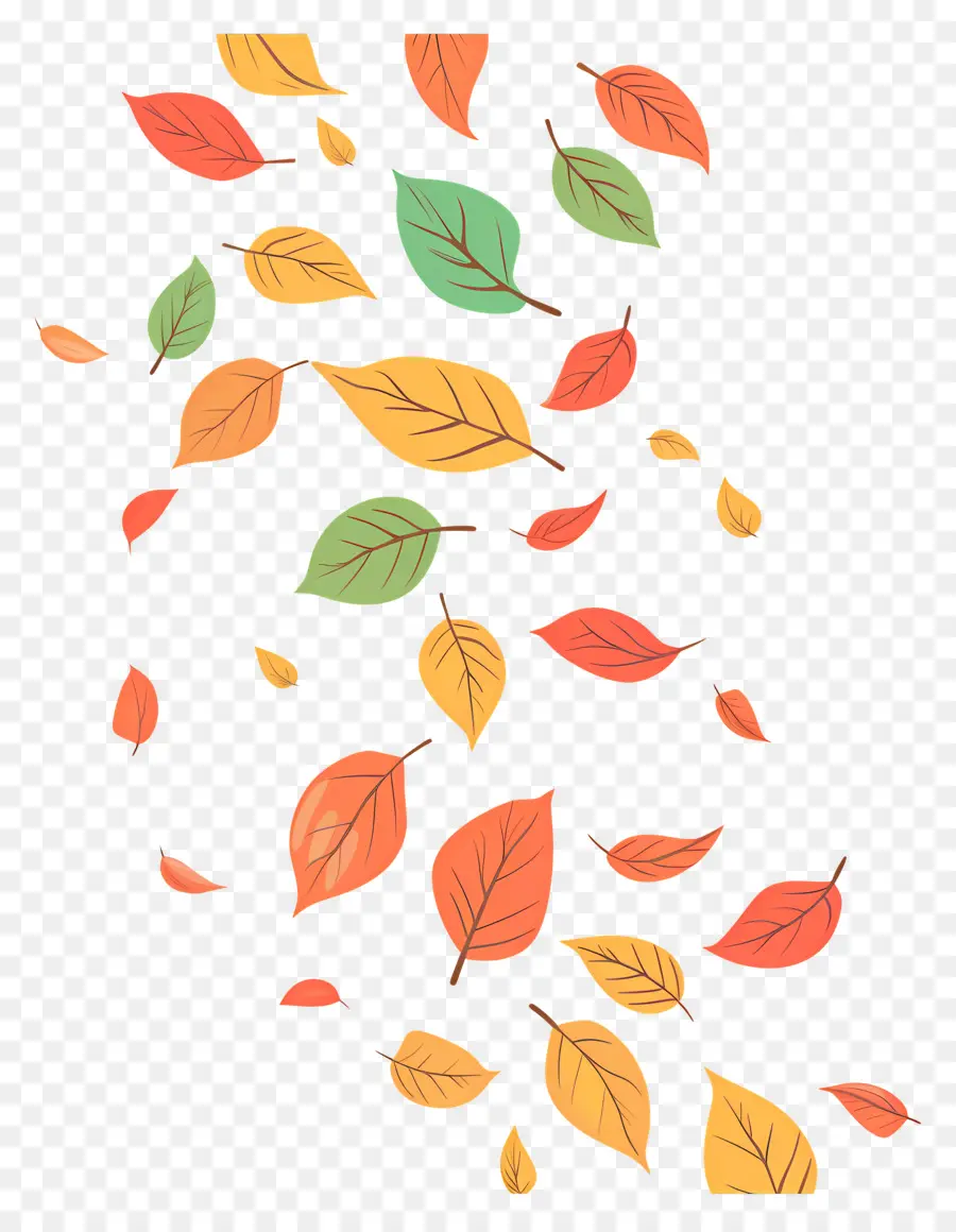 Feuilles D'automne Qui Tombent，Feuilles PNG