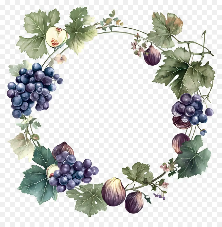 Couronne De Raisin，Raisins PNG