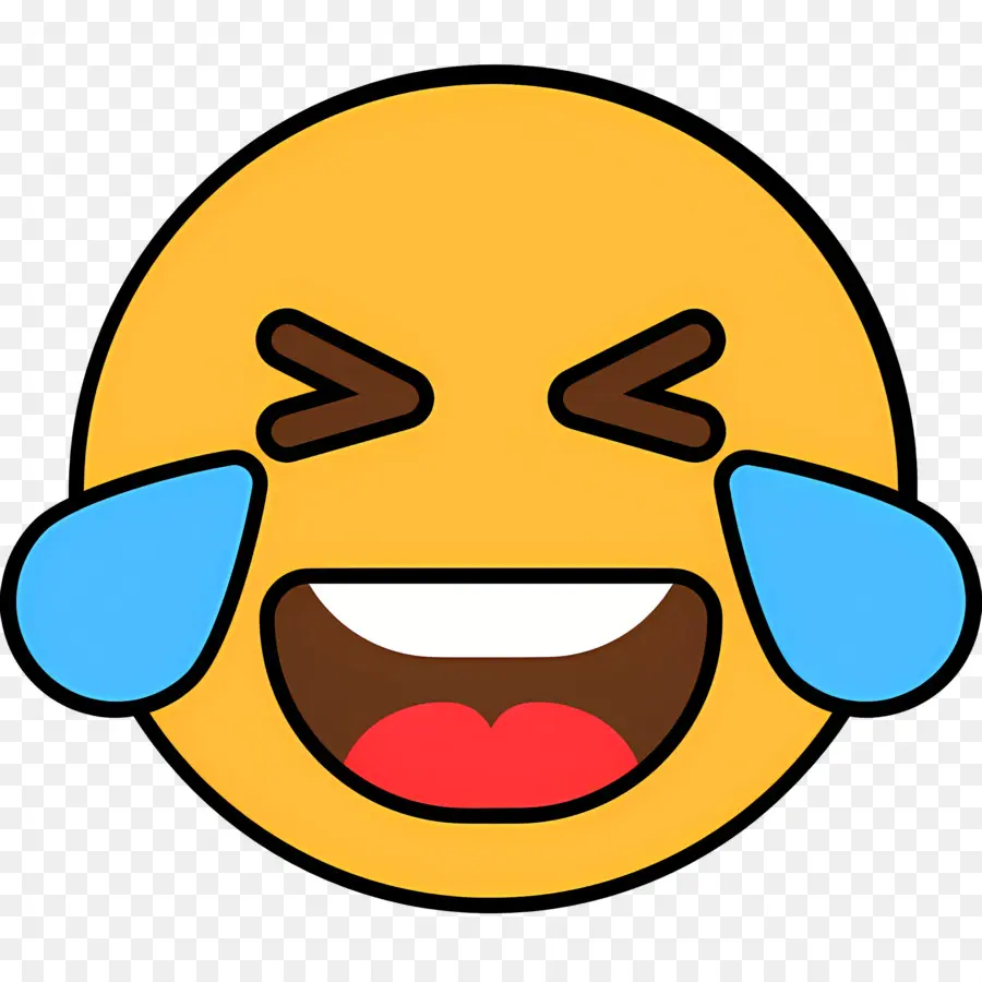 Rire Emoji，Emoji Excité PNG