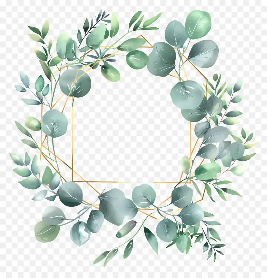 Couronne D'eucalyptus，Couronne Verte PNG