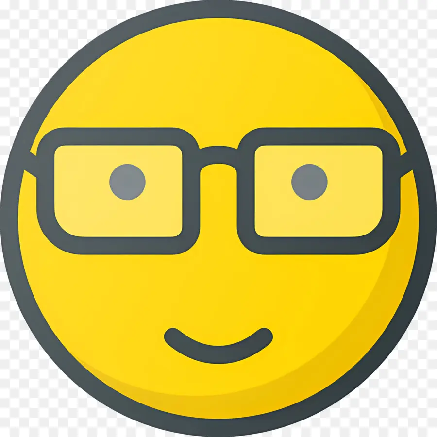 Emoji Nerd，Affronter PNG