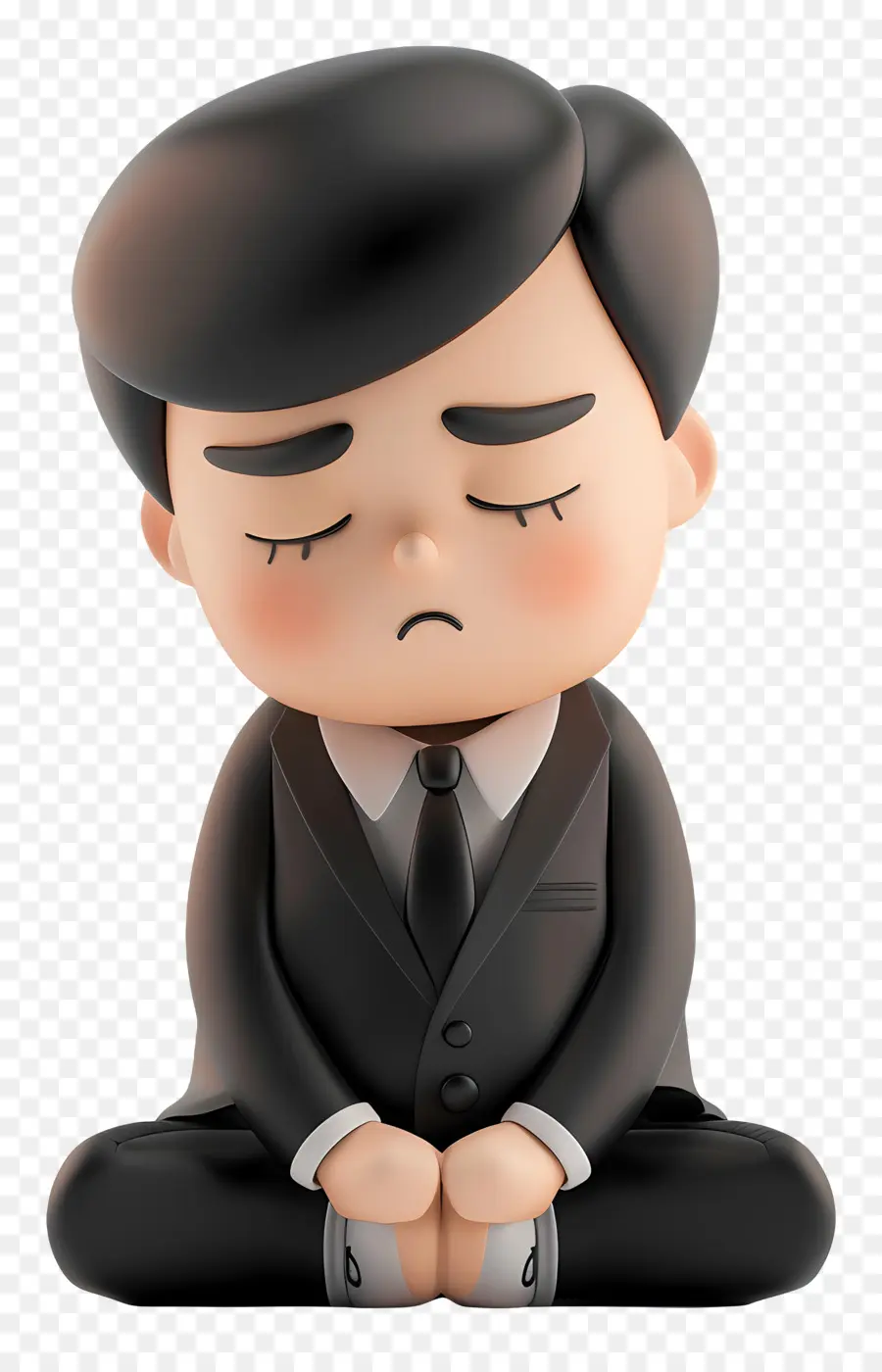 Triste Homme D'affaires，Personnage De Dessin Animé Triste PNG