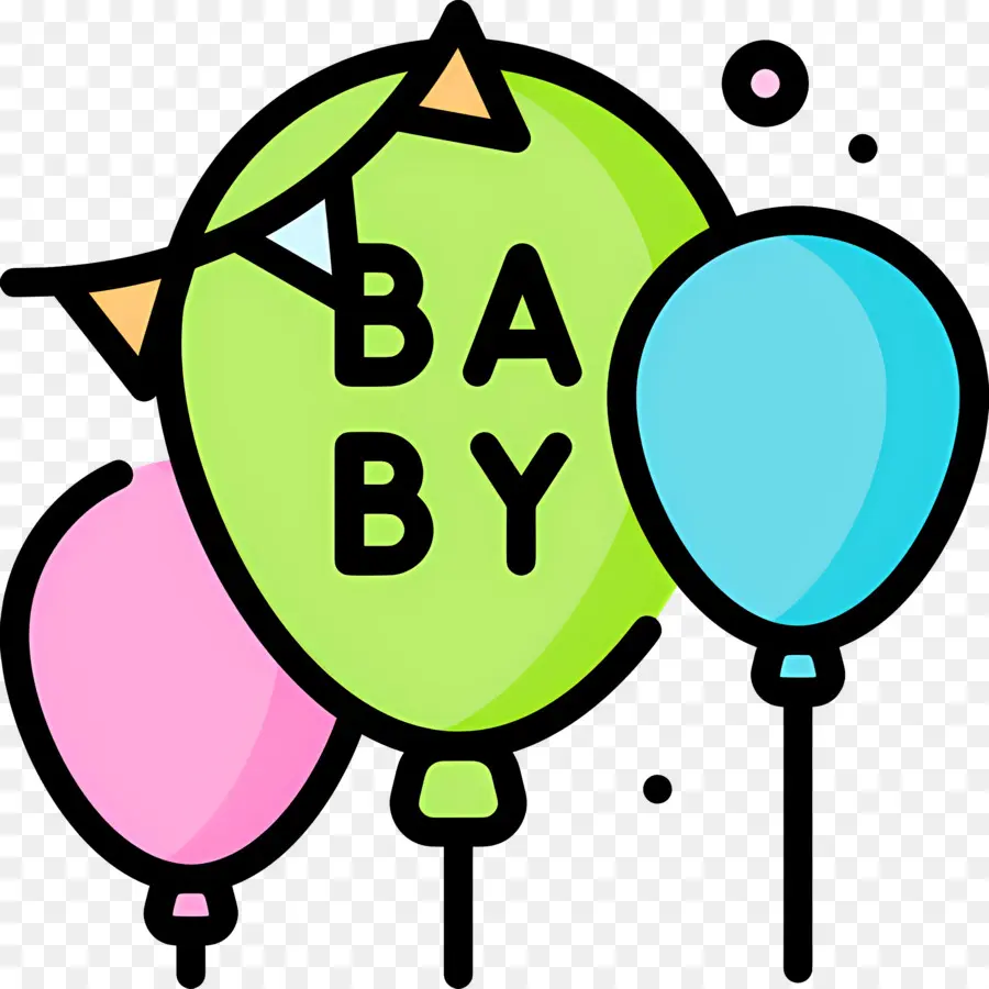 Douche De Bébé，Ballons Bébé PNG