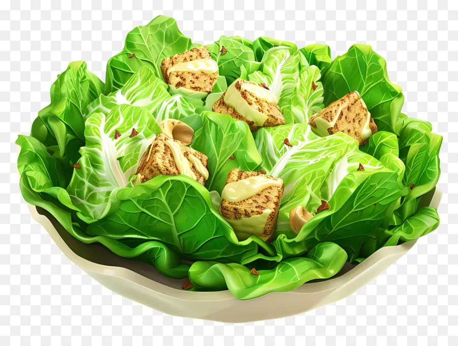 Salade César，Saladier PNG