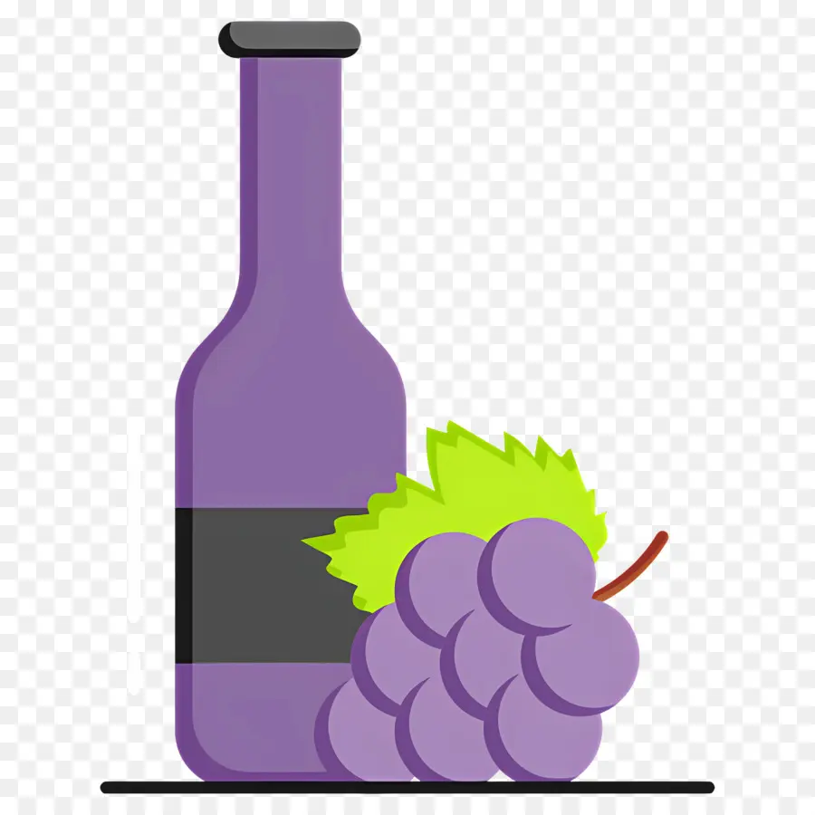 Jus De Raisin，Bouteille De Vin De Raisin PNG