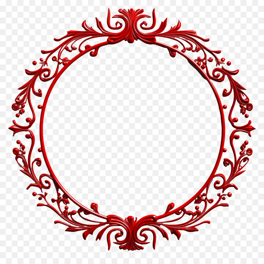 Cadre De Noël Rouge，Cadre Décoratif Rouge PNG