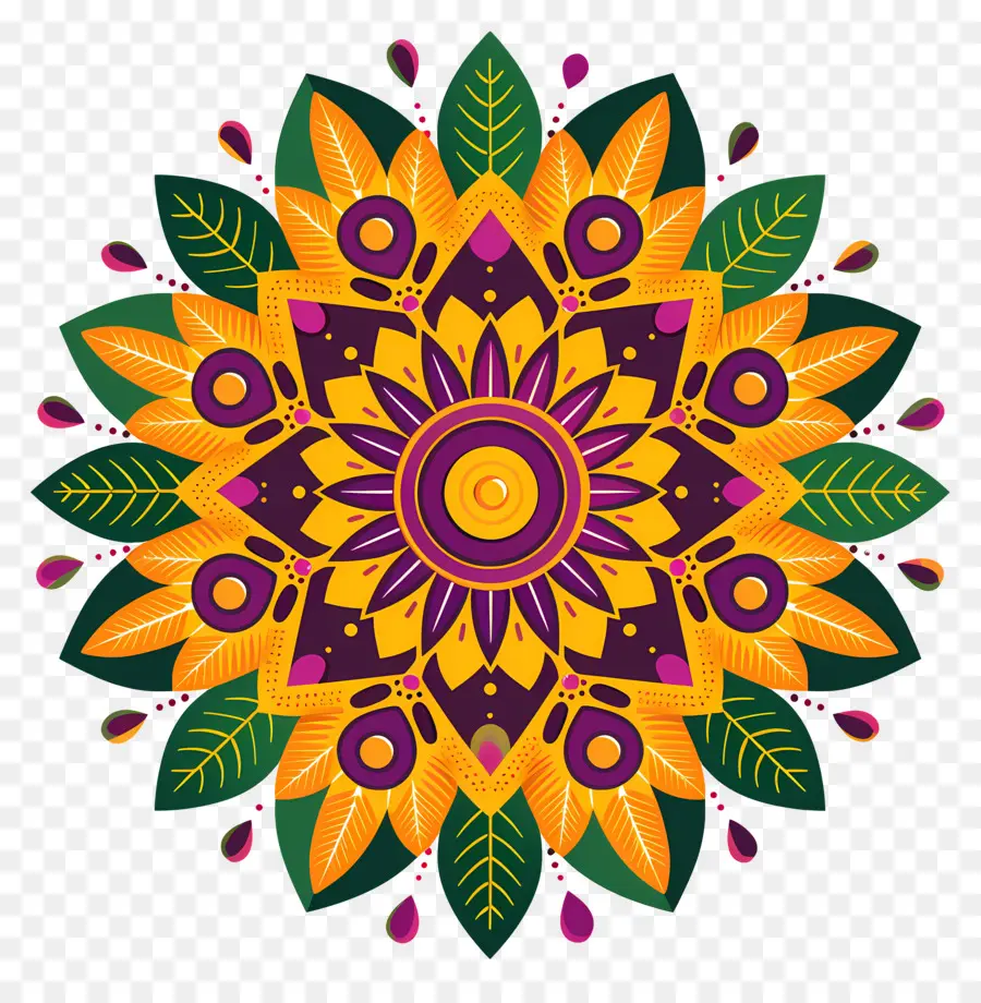 Pookalam，Mandalas PNG