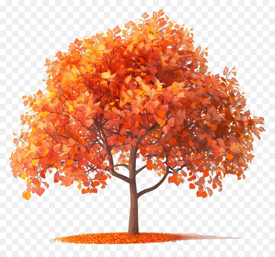 Arbre 3d，Arbre D'automne PNG