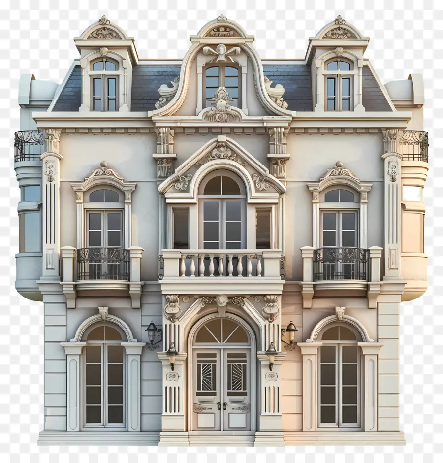 Maison 3d，Maison élégante PNG