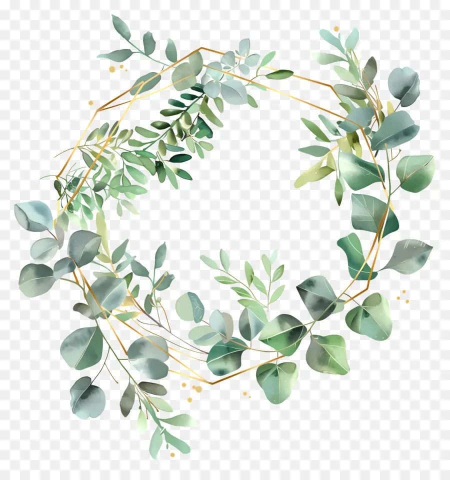 Couronne D'eucalyptus，Couronne Verte PNG