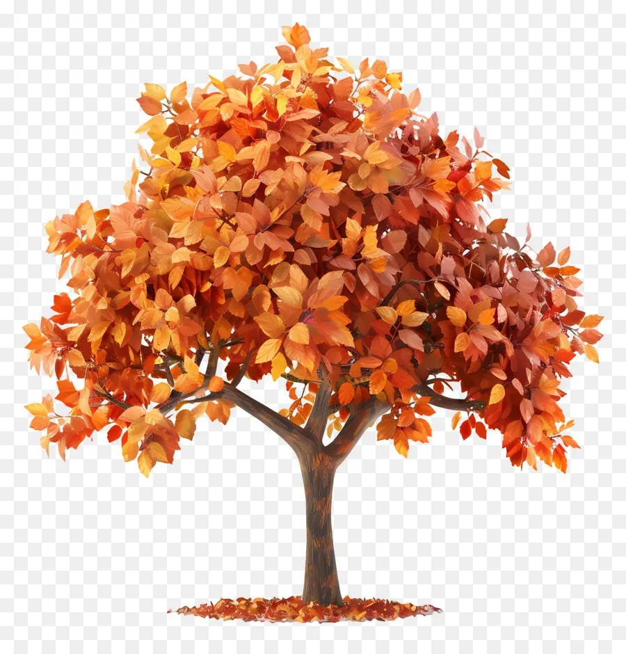 Arbre 3d，Arbre D'automne PNG