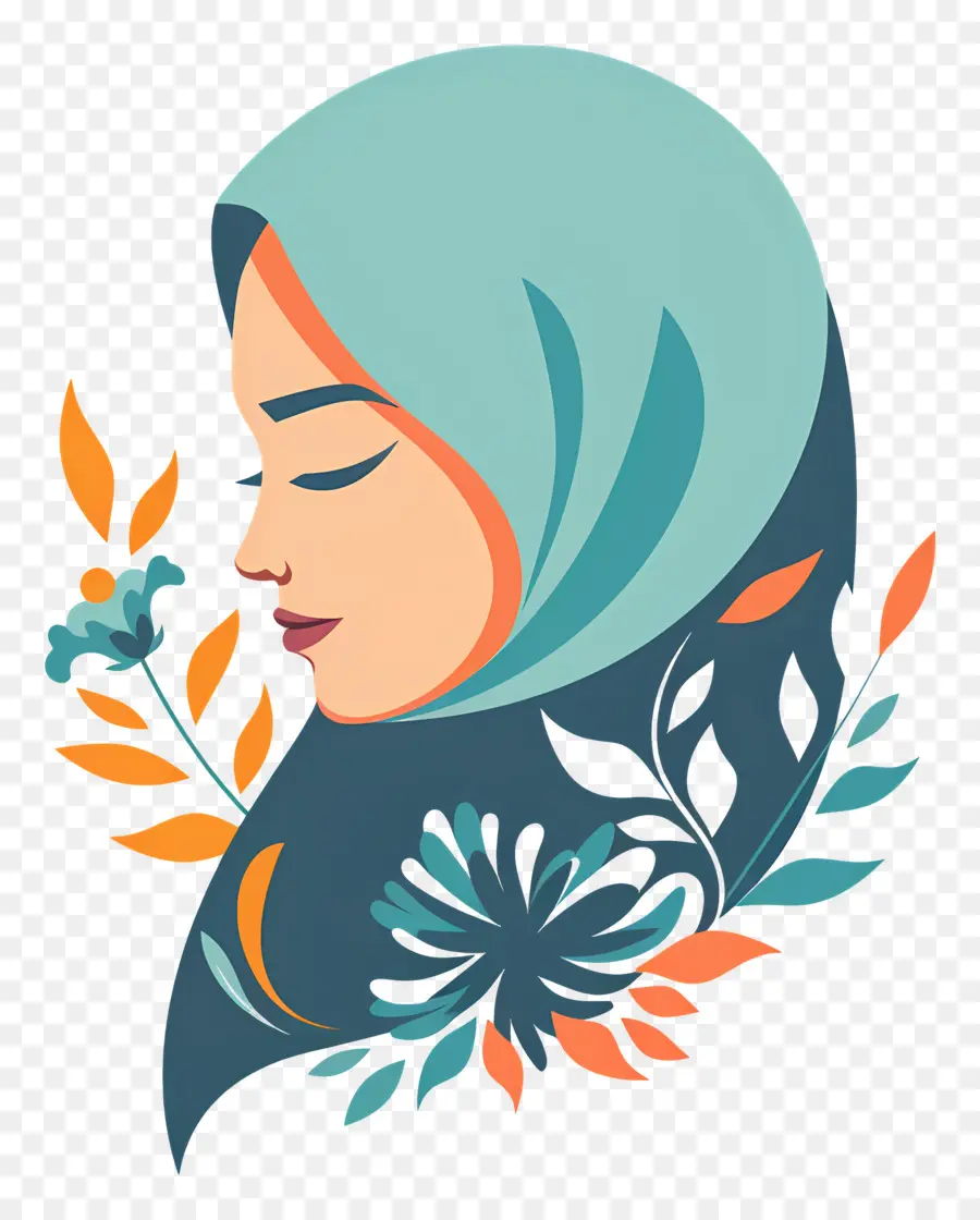 Institut De Beauté，Hijab Fleuri PNG