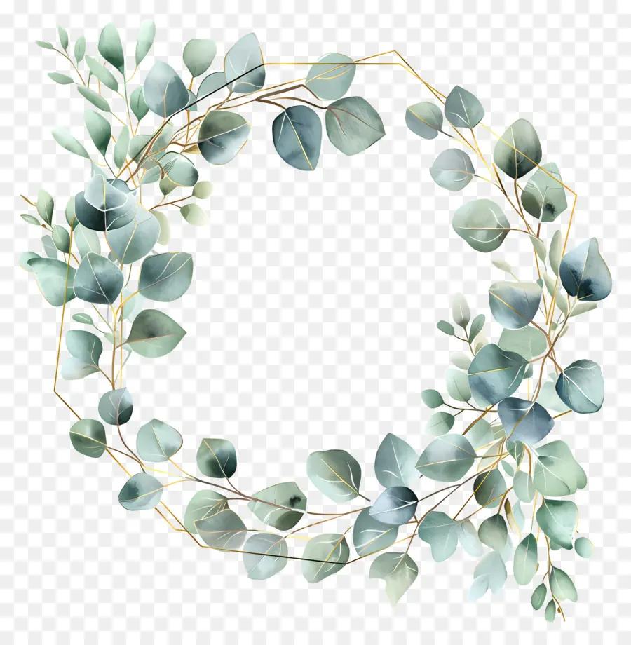 Couronne D'eucalyptus，Couronne Verte PNG