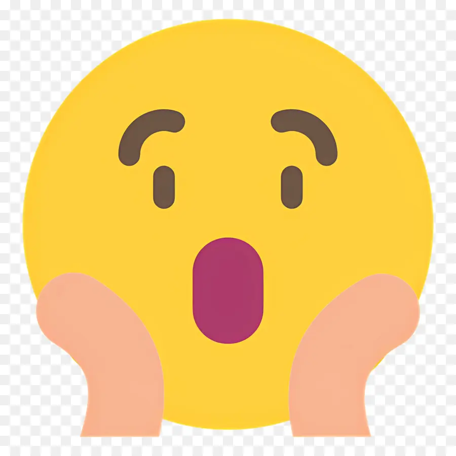 Emoji Choqué，Emoji Surpris PNG