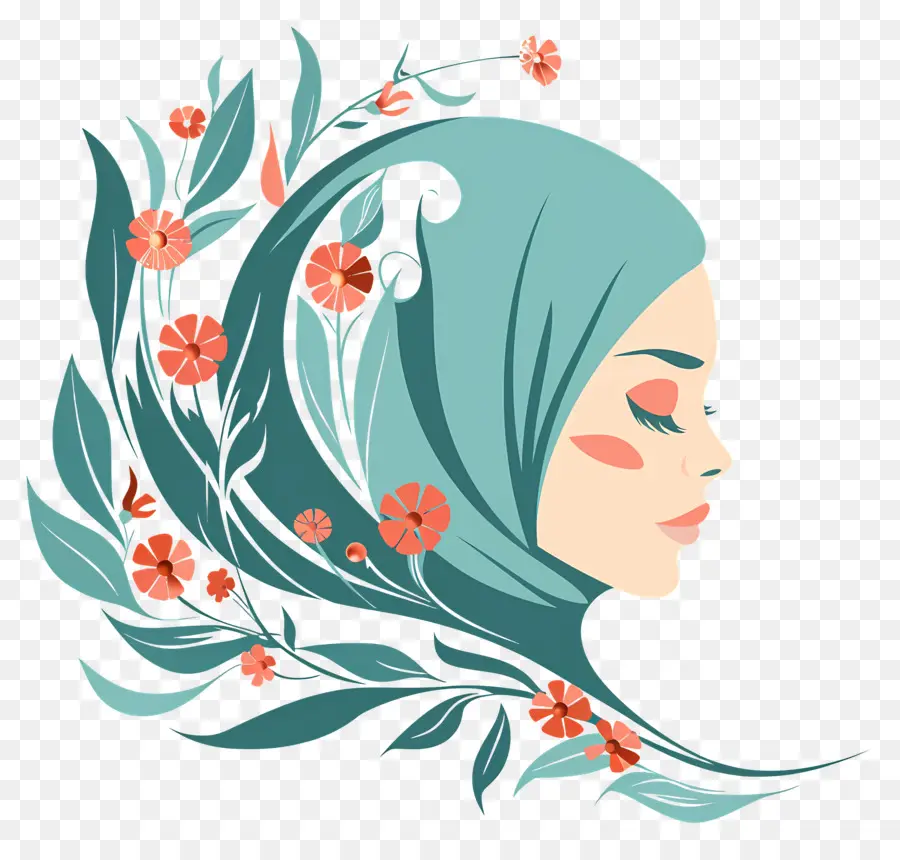 Institut De Beauté，Hijab Fleuri PNG